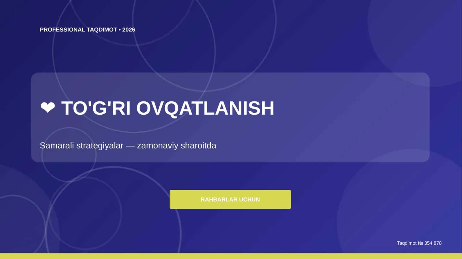 TO'G'RI OVQATLANISH 1
