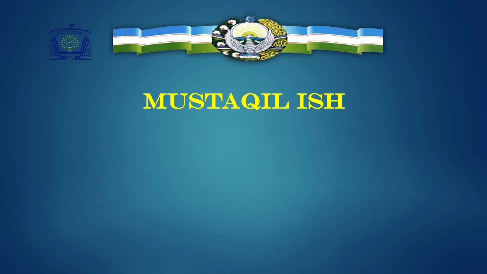 MUSTAQIL ISH REJA 1