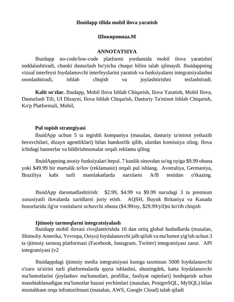 Ibuidapp tilida mobil ilova yaratish 1