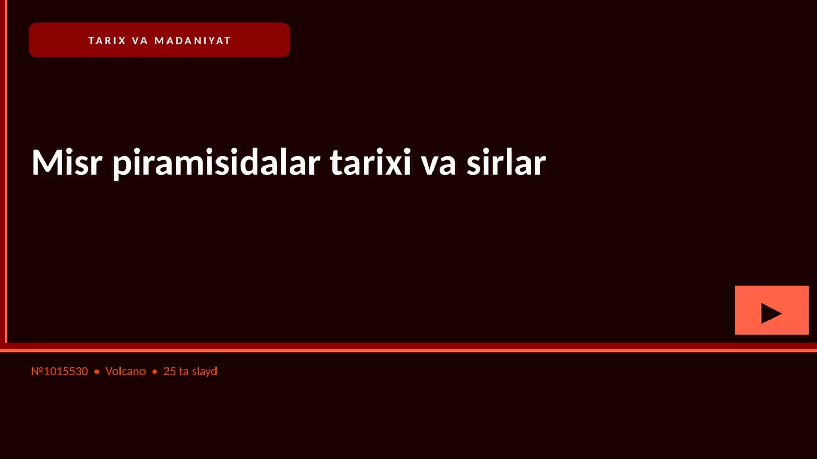 Misr piramisidalar tarixi va sirlar 1