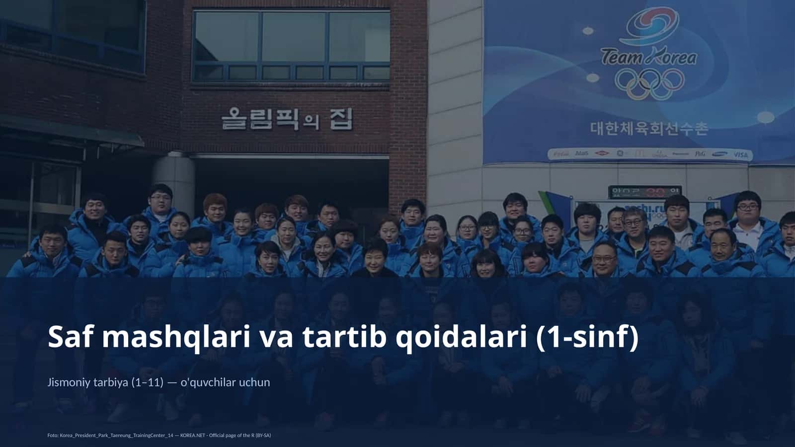Saf mashqlari va tartib qoidalari (1-sinf) 1