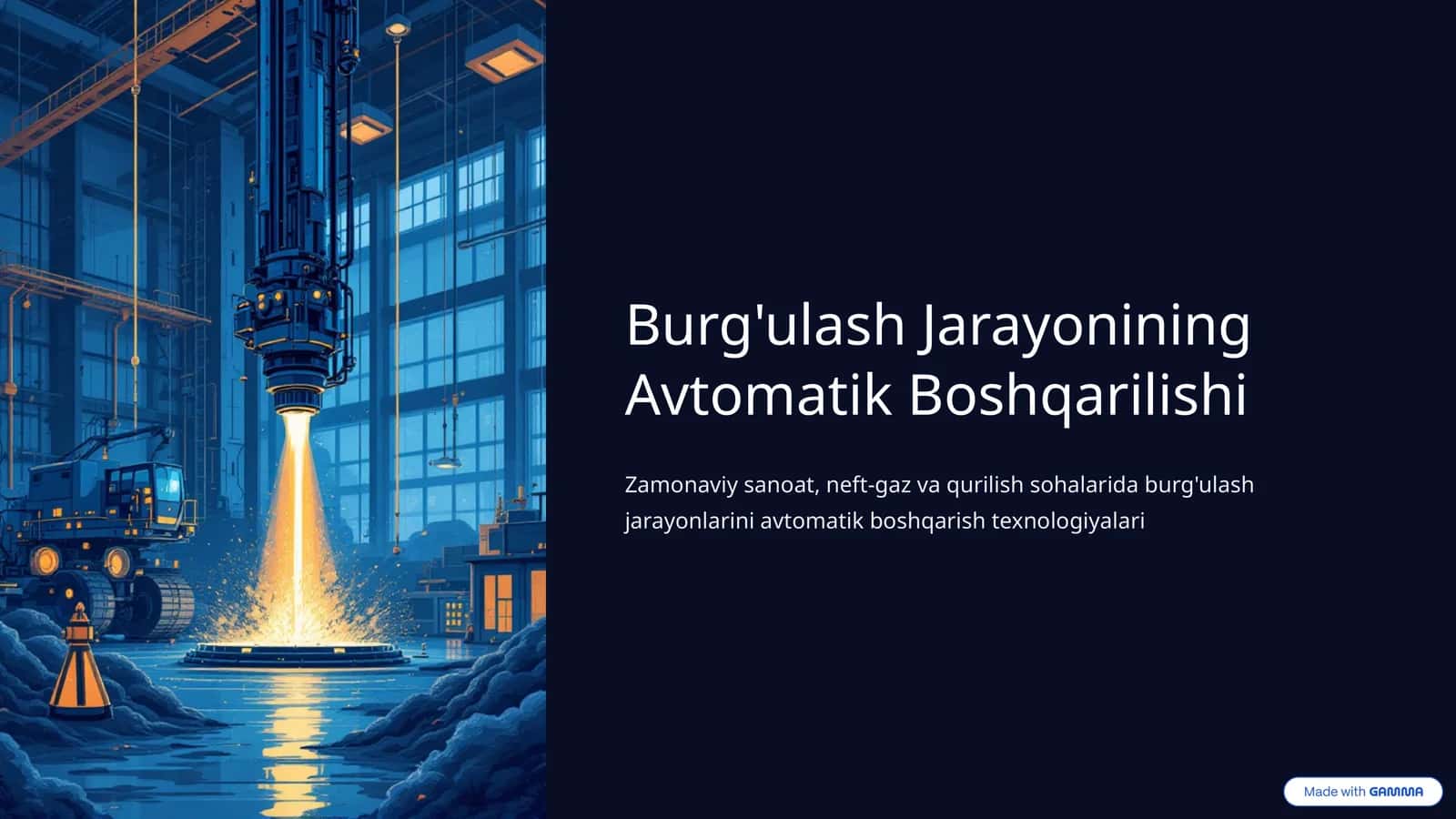 Burg'ulash Jarayonining Avtomatik Boshqarilishi 1