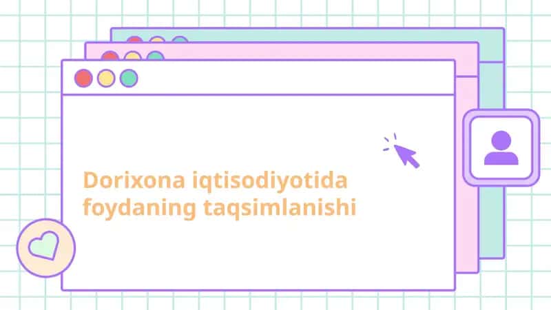Dorixona iqtisodiyotida foydaning taqsimlanishi 1