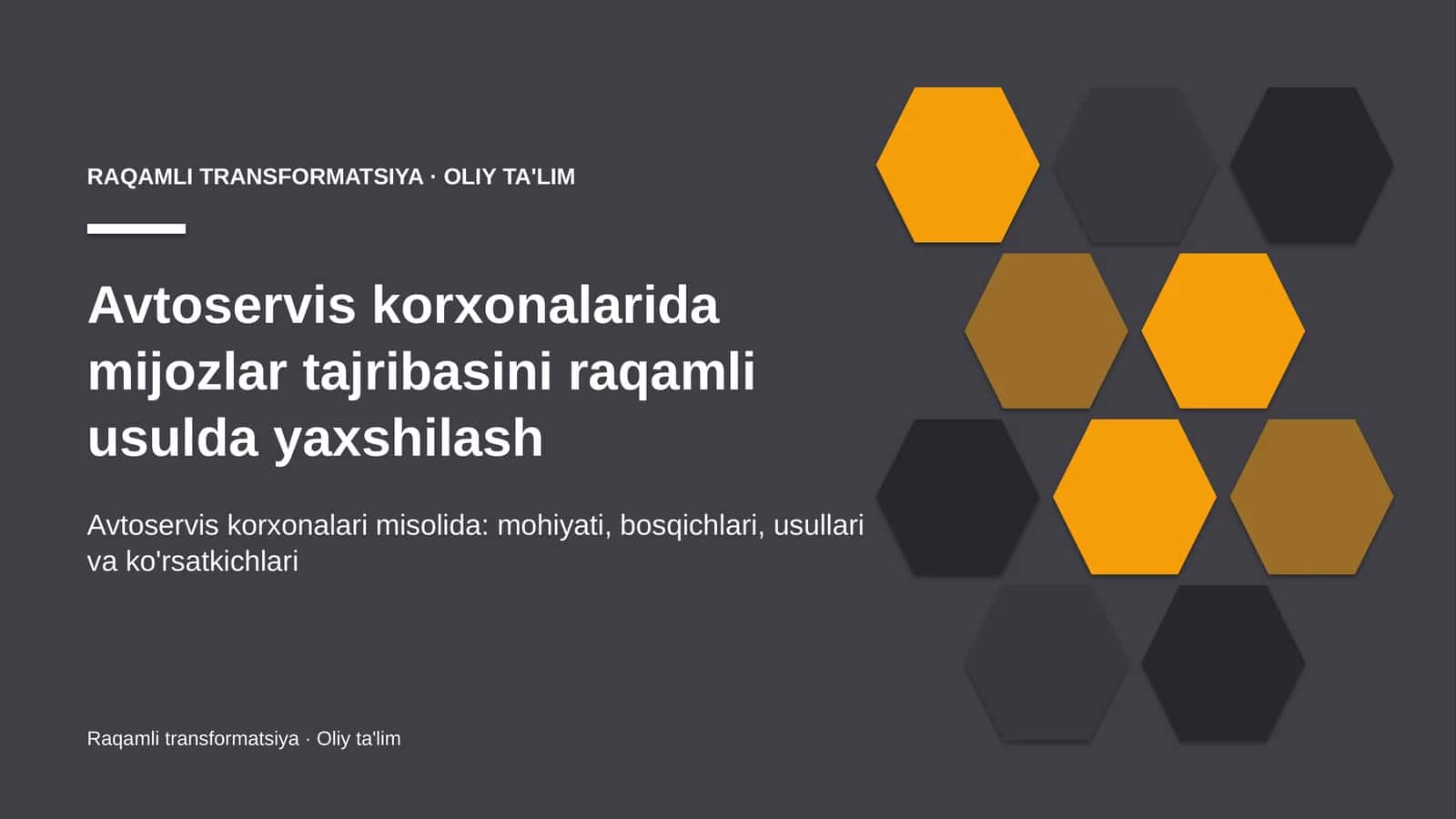 avtoservis korxonalarida mijozlar tajribasini raqamli usulda yaxshilash 1965 1