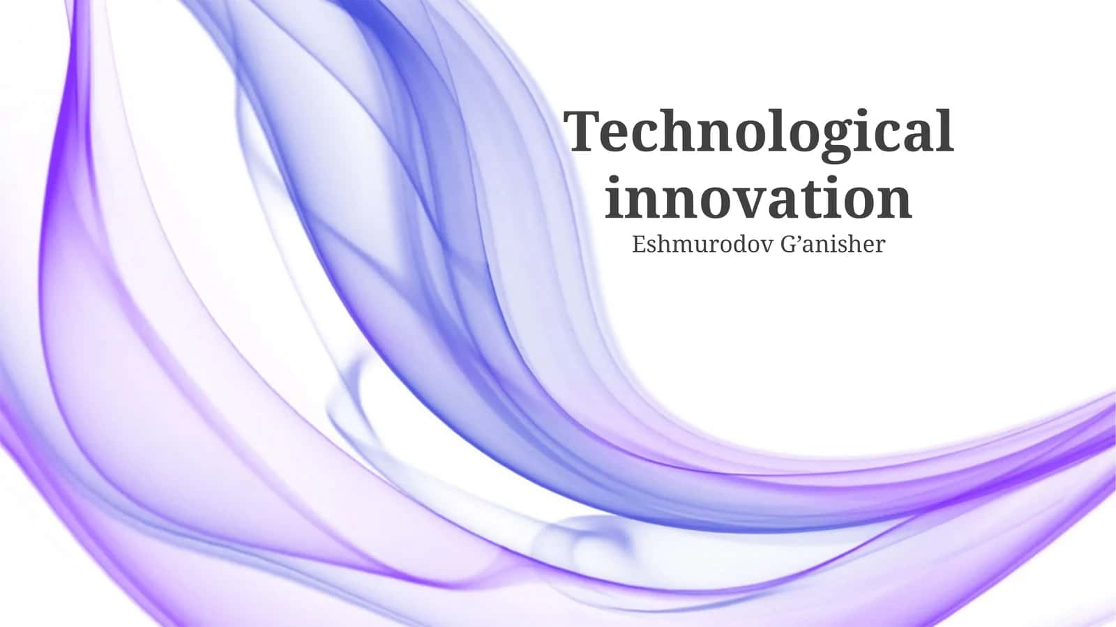 Technological innovation 1