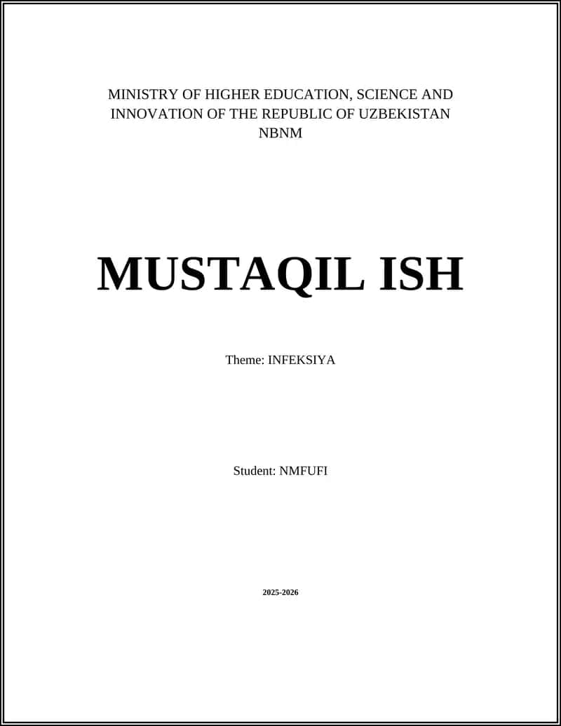 INFEKSIYA 1
