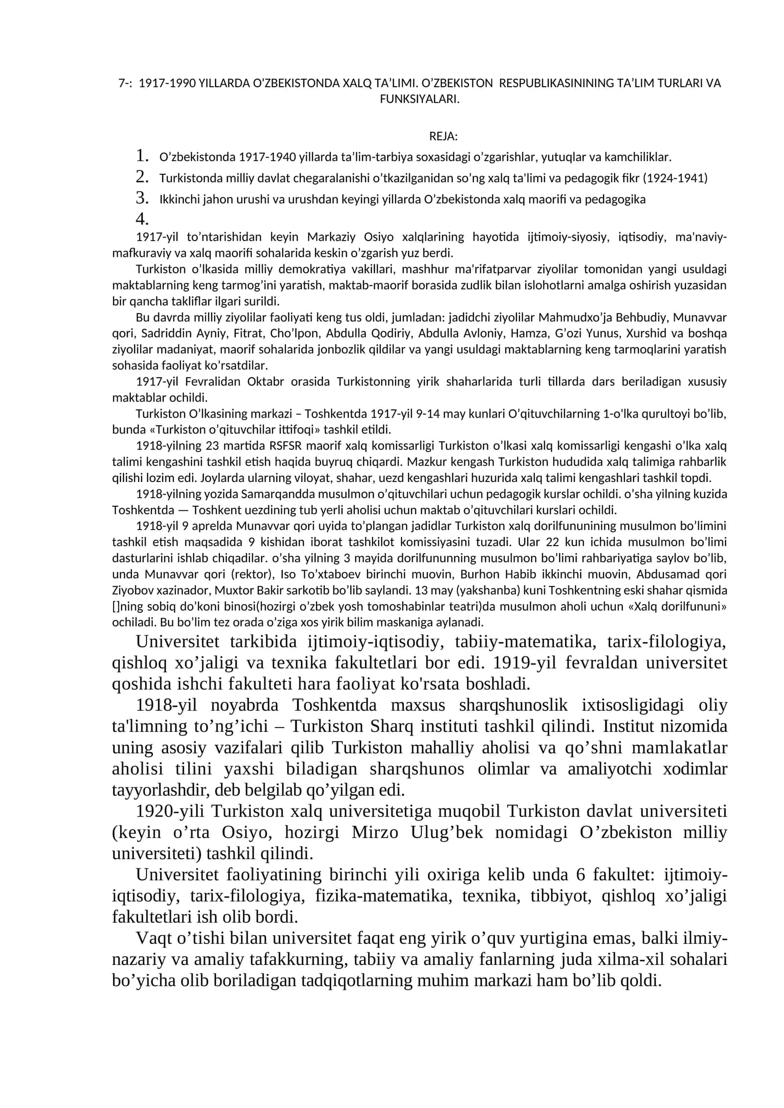 O'zbekistonda Xalq Ta'limi 1917-1990 1