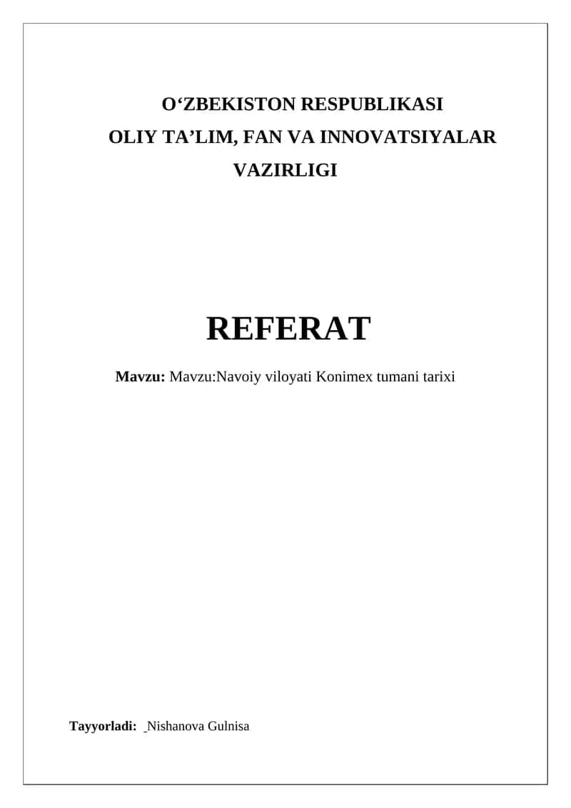 Konimex tumani tarixi 1