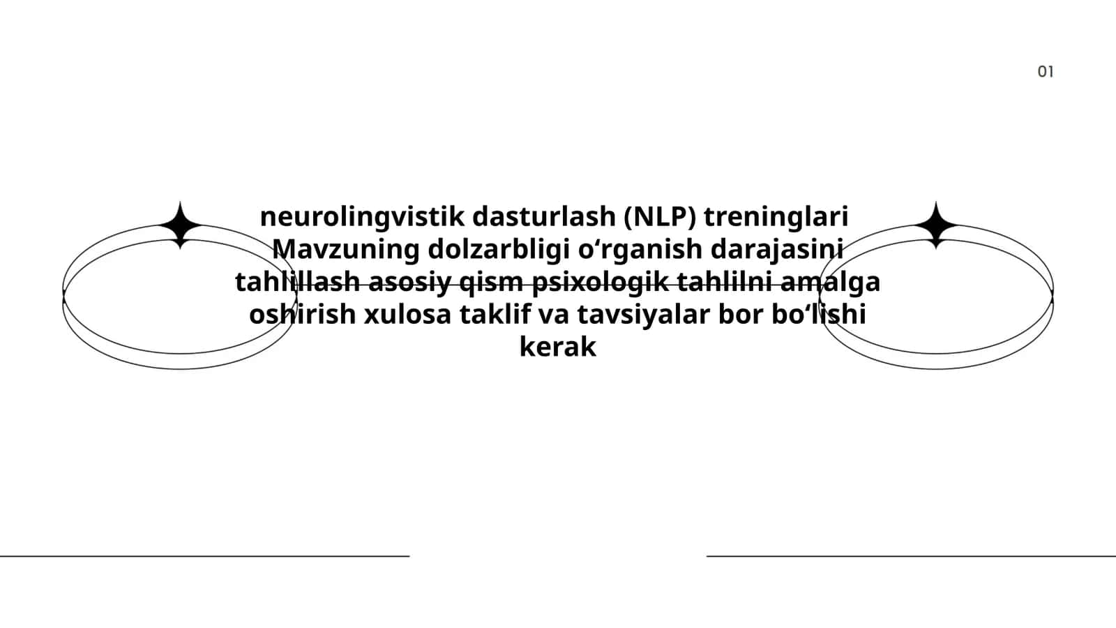 neurolingvistik dasturlash (NLP) treninglari 1