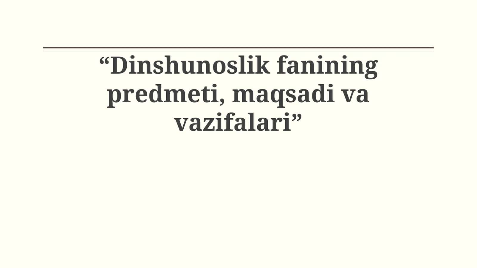 Paleontologiya fanining predmeti, maqsadi va vazifalari 1