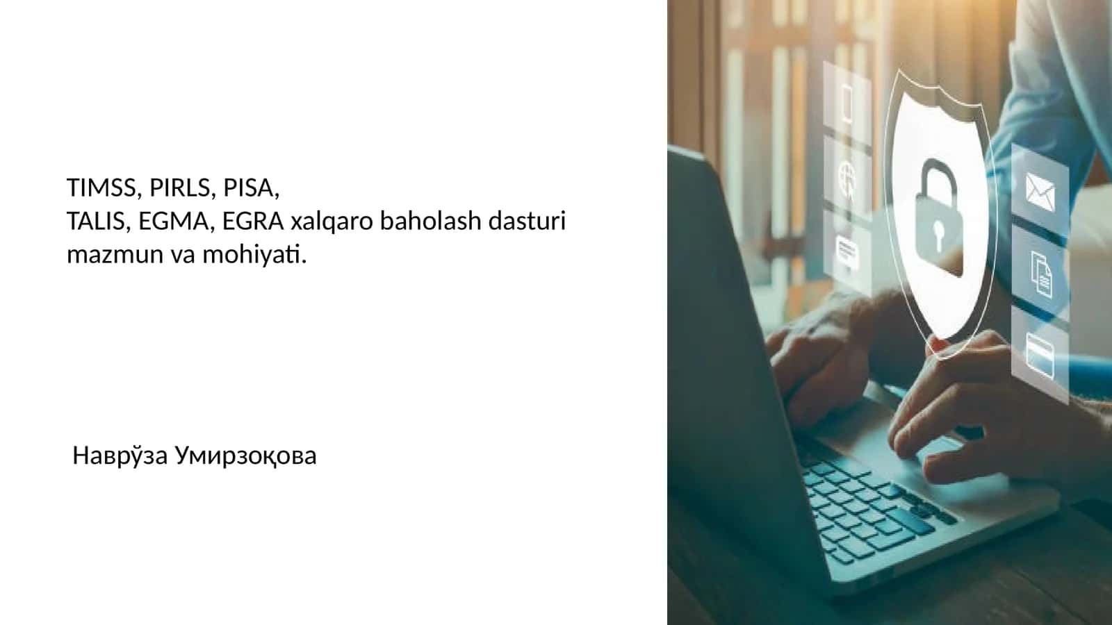 EGRA xalqaro baholash dasturi mazmun va mohiyati 1