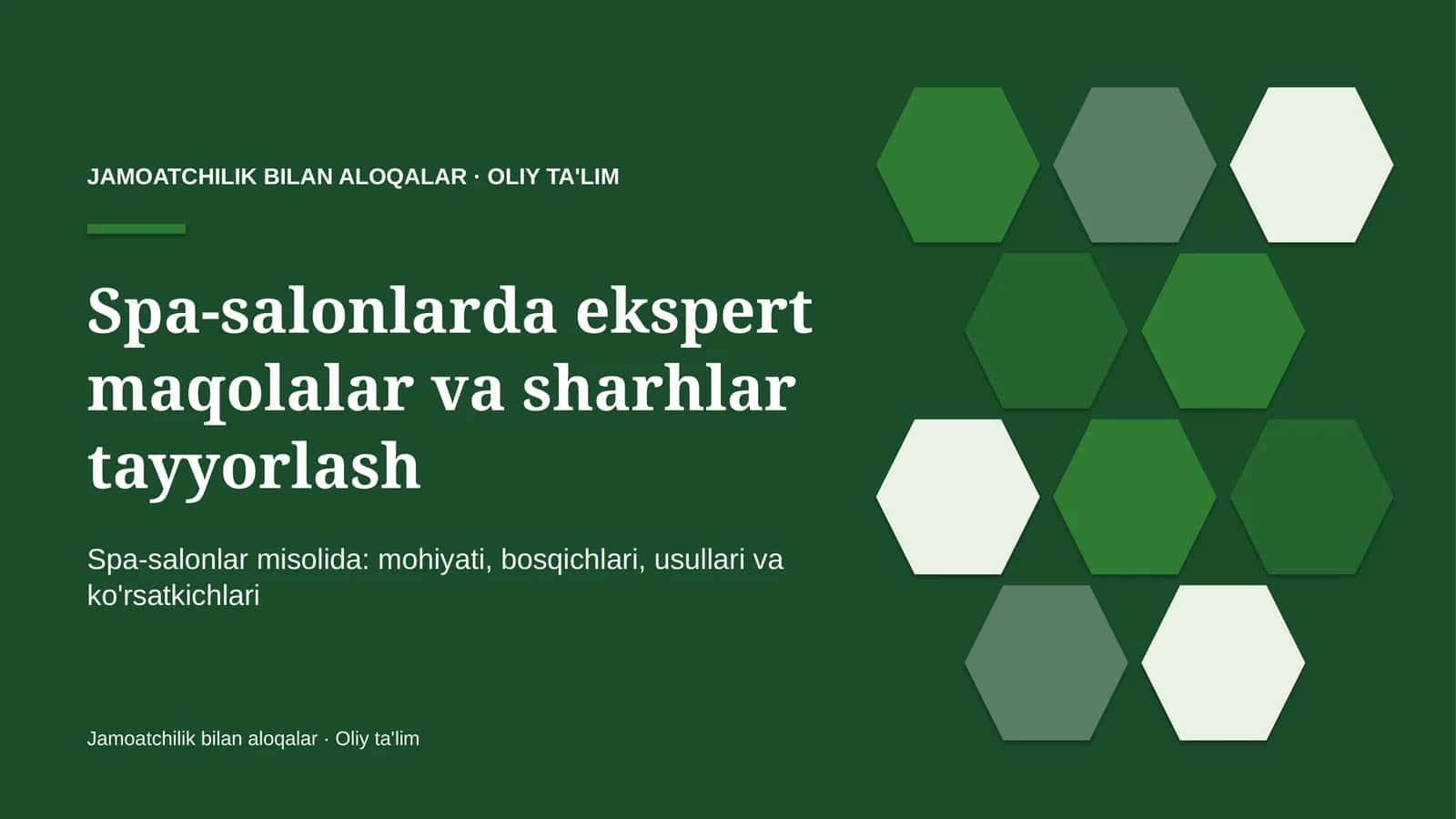 spa salonlarda ekspert maqolalar va sharhlar tayyorlash 1446 1