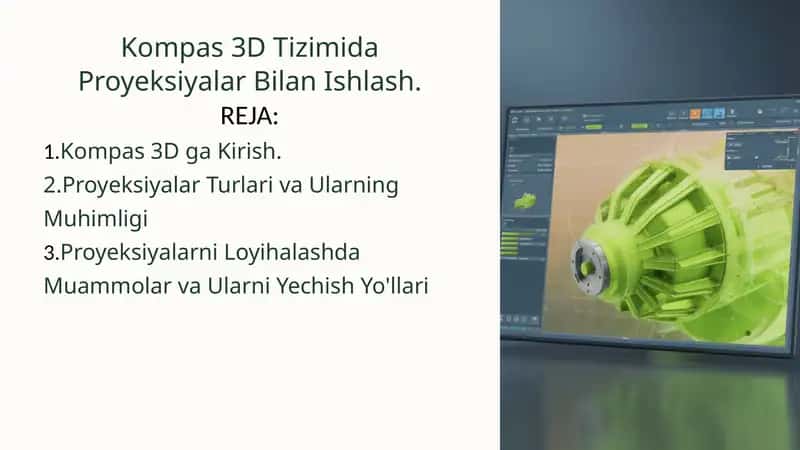 Kompas 3D Tizimida Proyeksiyalar Bilan Ishlash 1