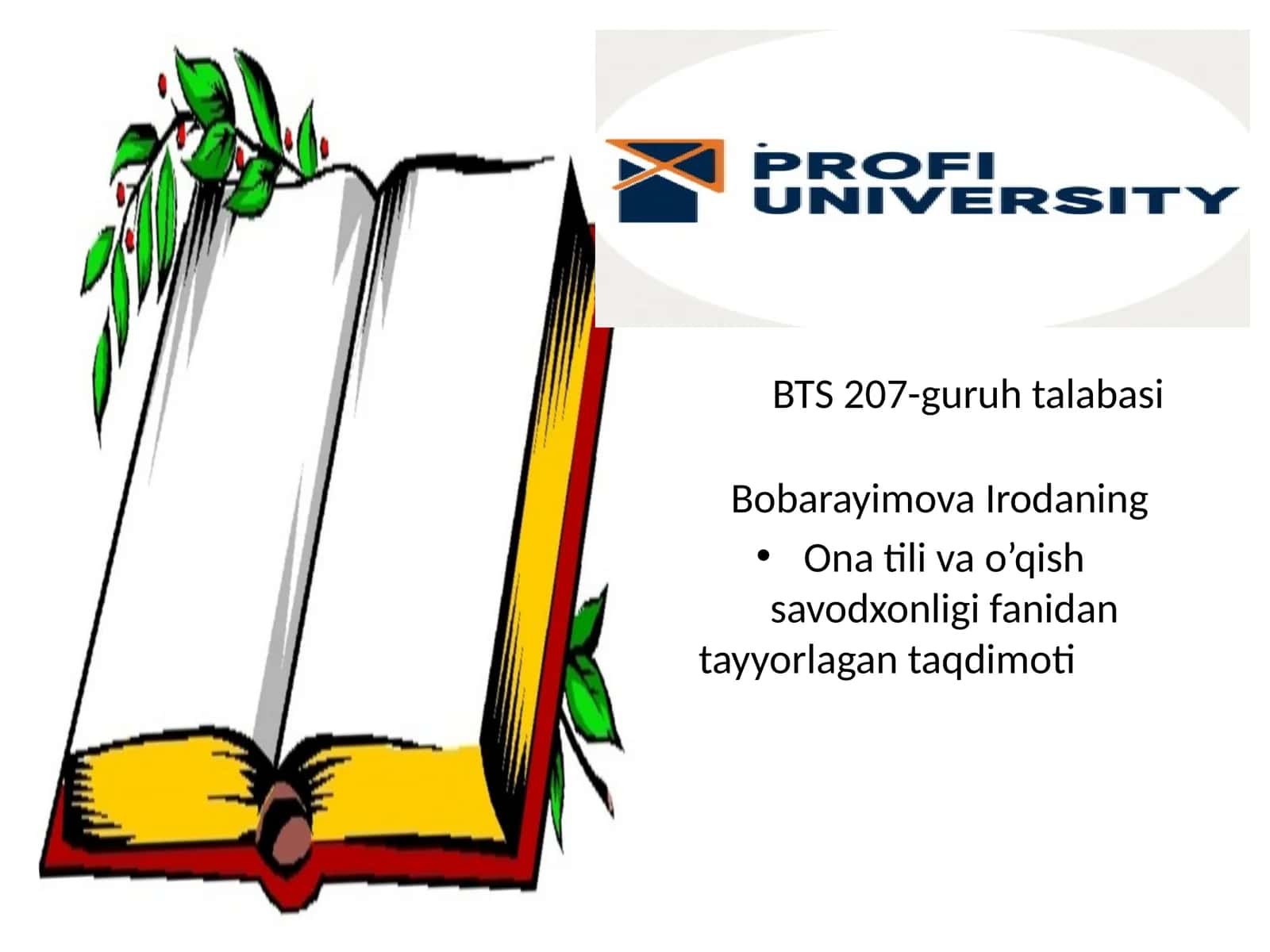 Onatilivao’qishsavodxonligifanidantayyorlagantaqdimoti 1
