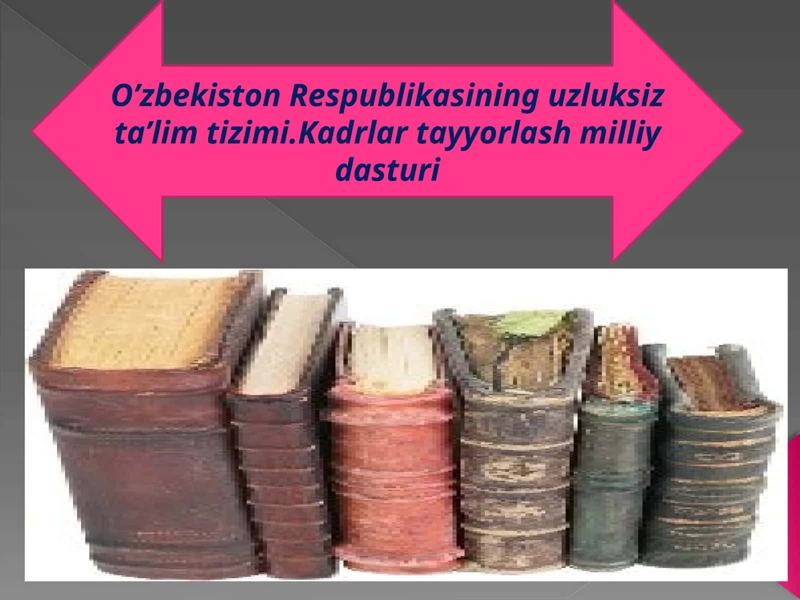 O’zbekiston Respublikasininguzluksizta’limtizimi.Kadrlartayyorlashmilliydasturi 1