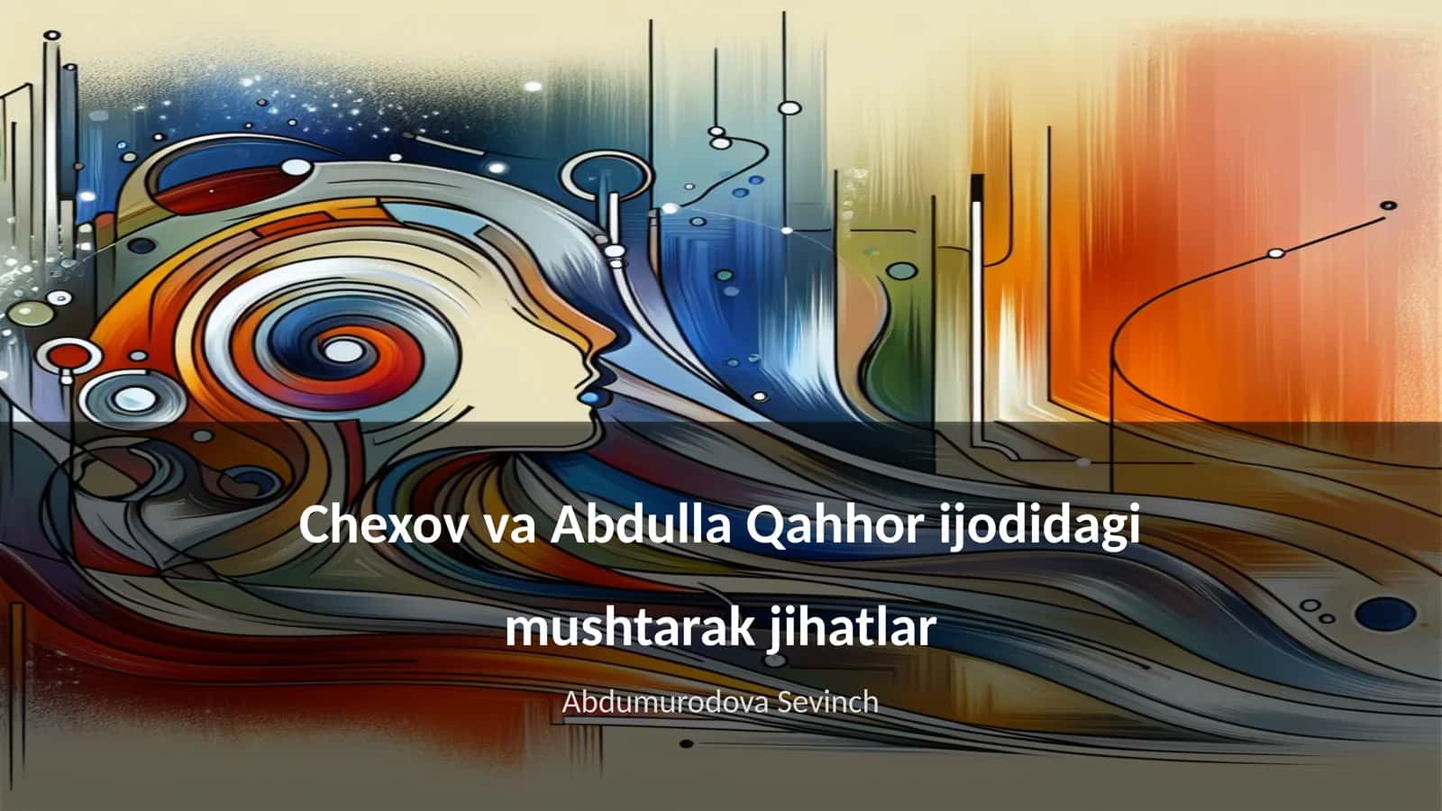 Chexov va Abdulla Qahhor ijodidagi mushtarak jihatlar 1