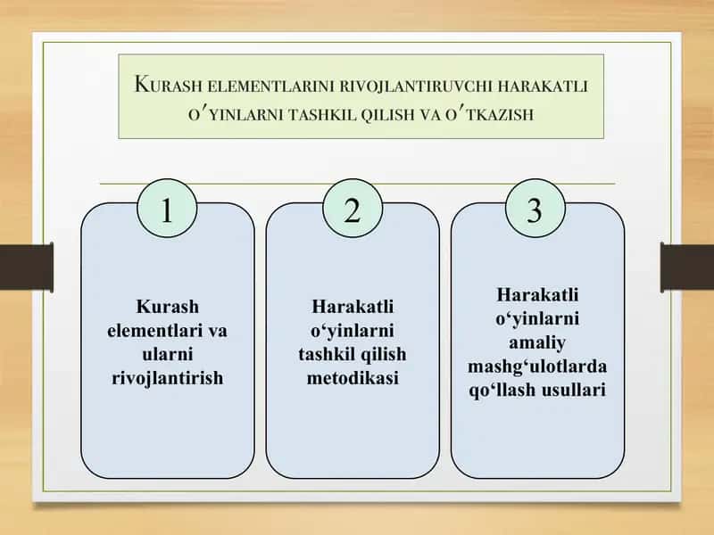 Kurash elementlari va ularni rivojlantirish 1