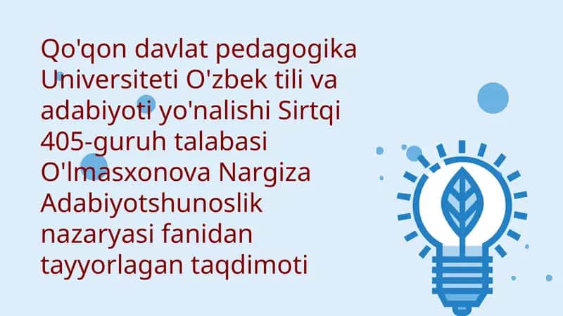 Adabiyot nazariyasi 1