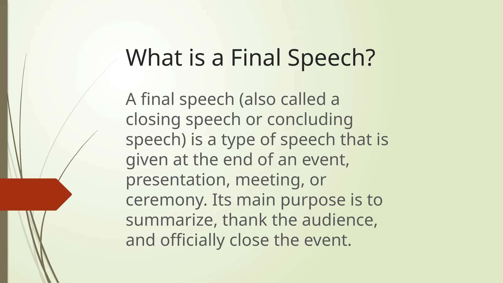 Final Speech 1
