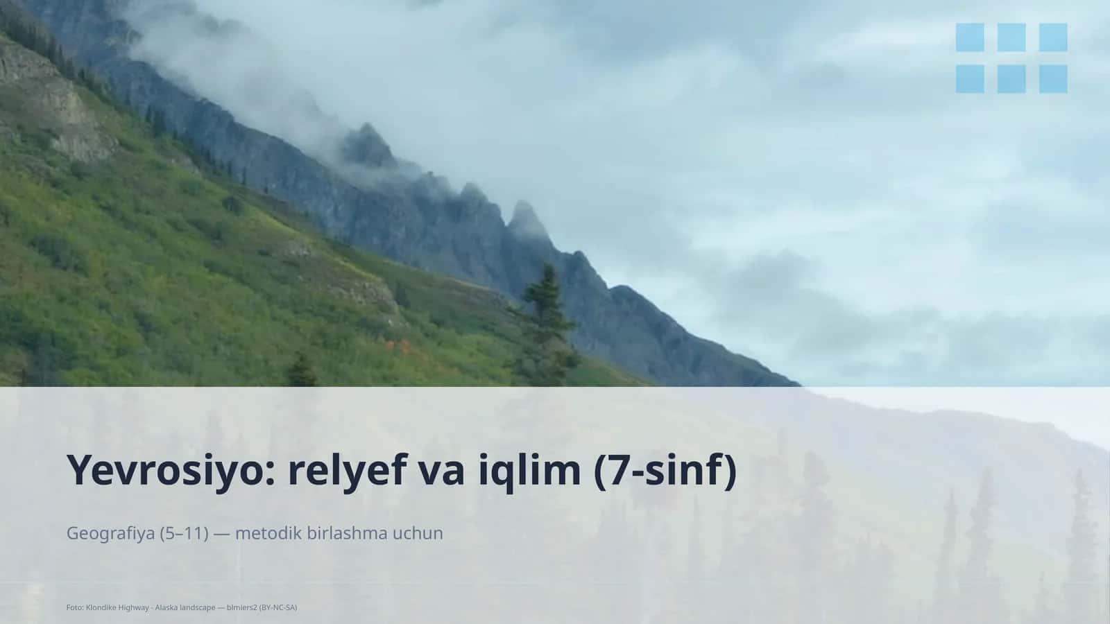 Yevrosiyo: relyef va iqlim (7-sinf) 1