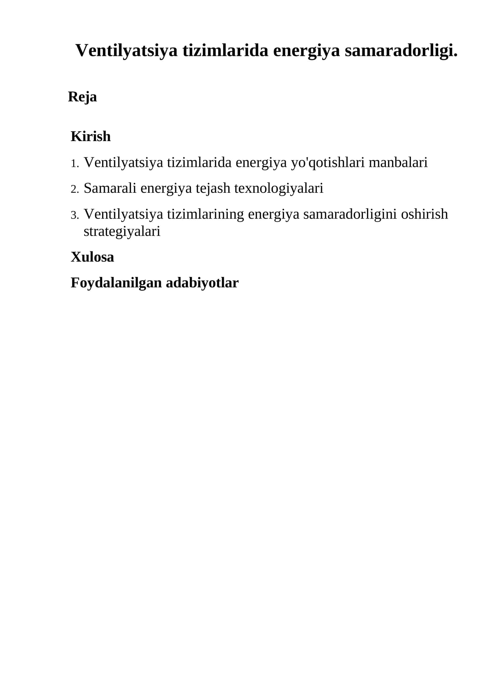 Ventilyatsiya tizimlarida energiya samaradorligi 1