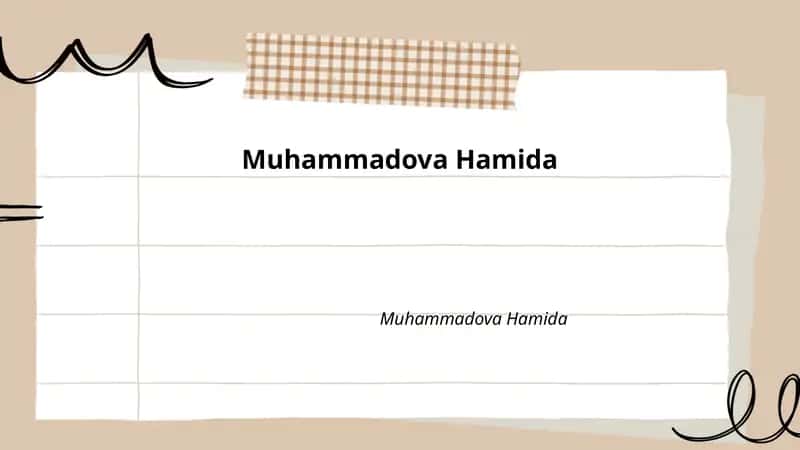 Muhammadova Hamida 1