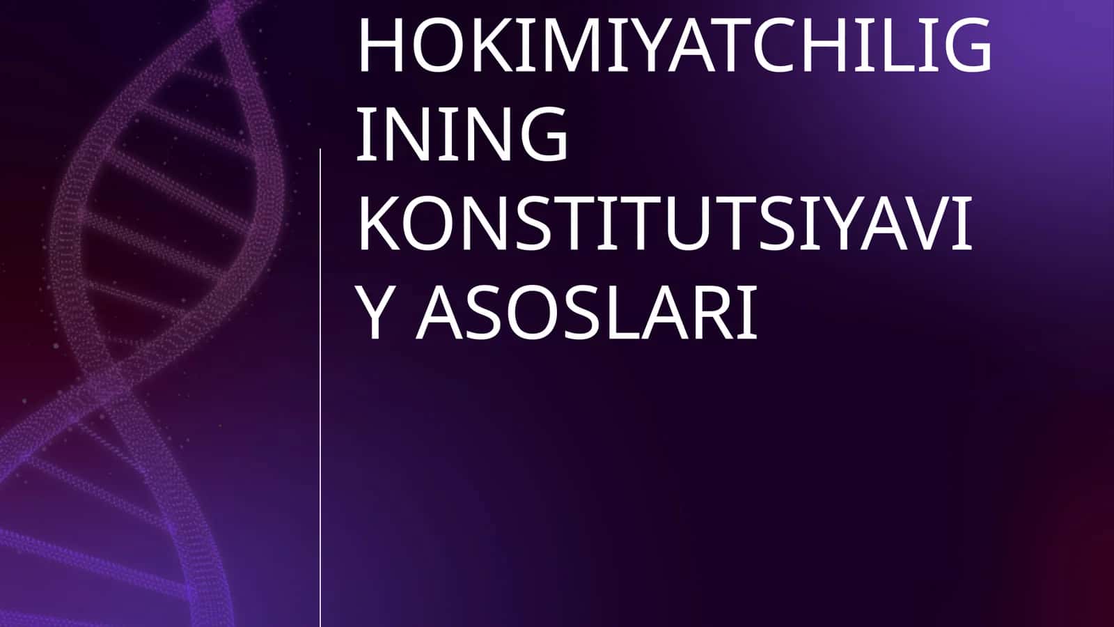 XALQ HOKIMIYATCHILIGINING KONSTITUTSIYAVIY ASOSLARI 1