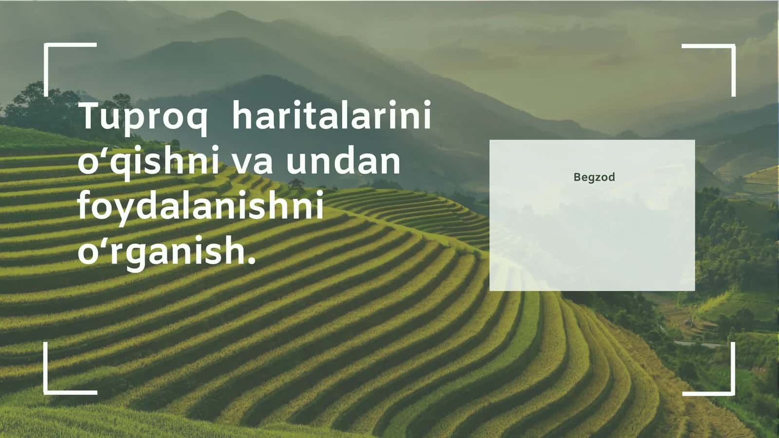 Tuproq haritalari 1