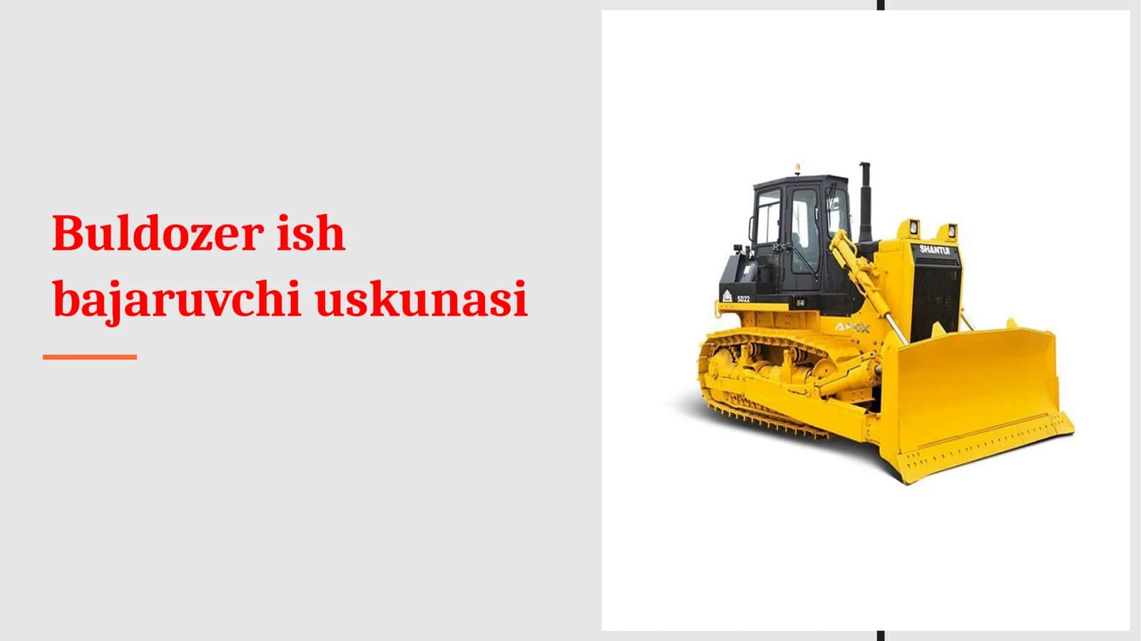 Buldozer ish bajaruvchi uskunasi 1