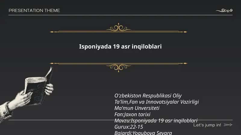 Isponiyada 19 asr inqiloblari 1