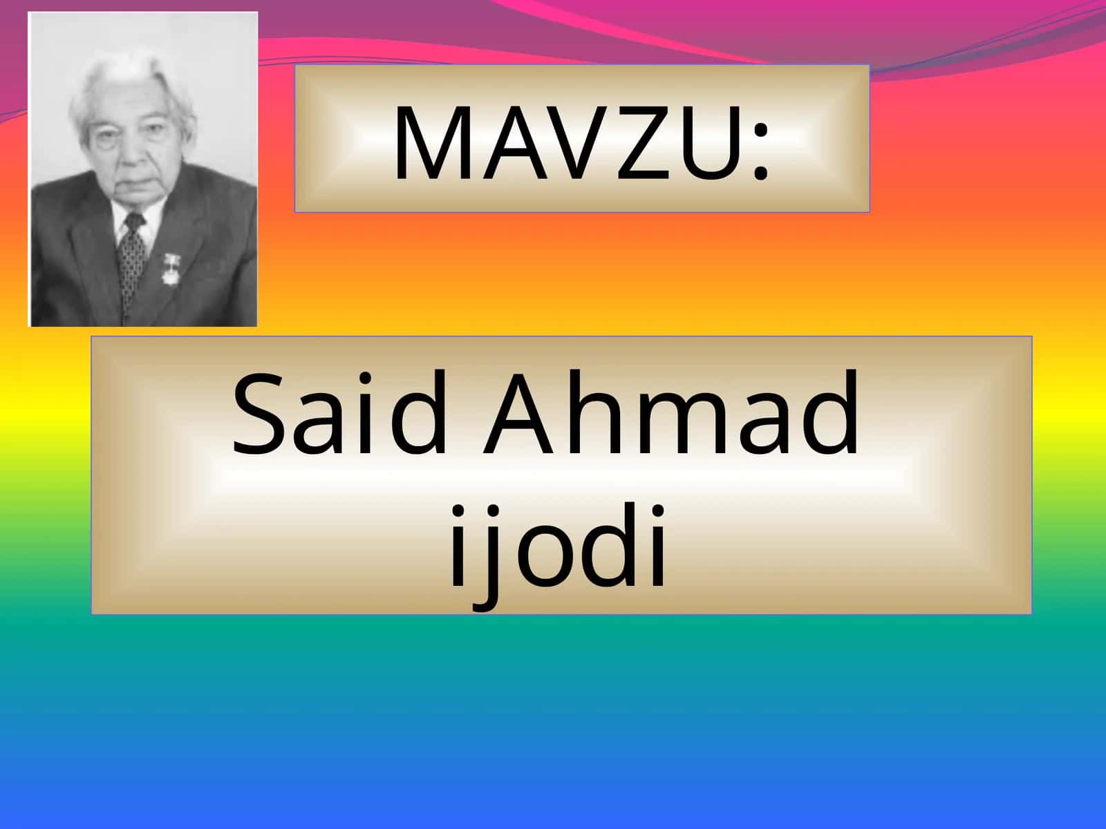 Said Ahmad 1