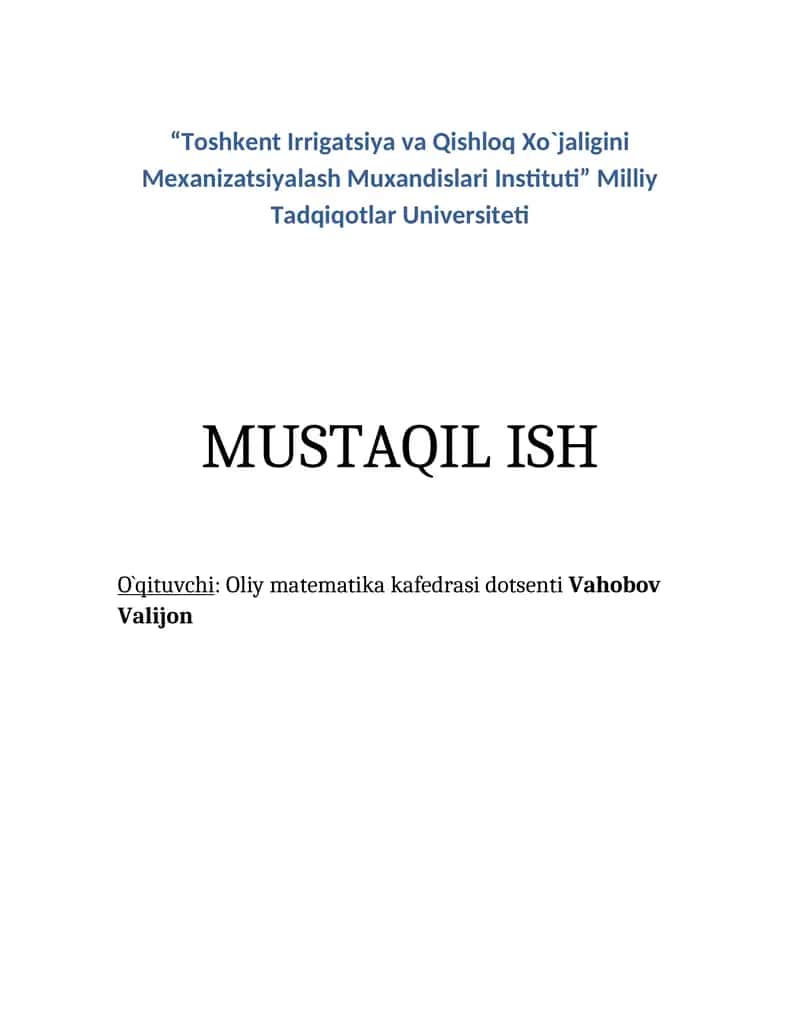 Matritsa 1