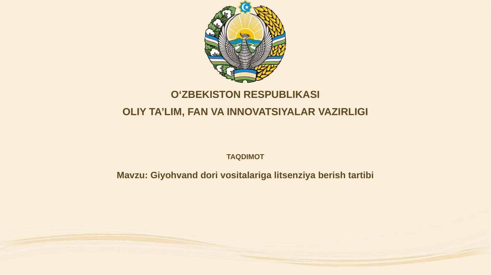 Giyohvanddorivositalarigalitsenziyaberishtartibi 1