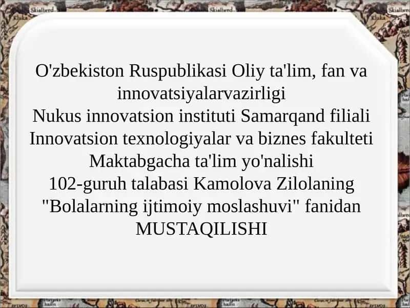 Ta'lim-tarbiya haqidagi birinchi yozma ma'lumotlar 1