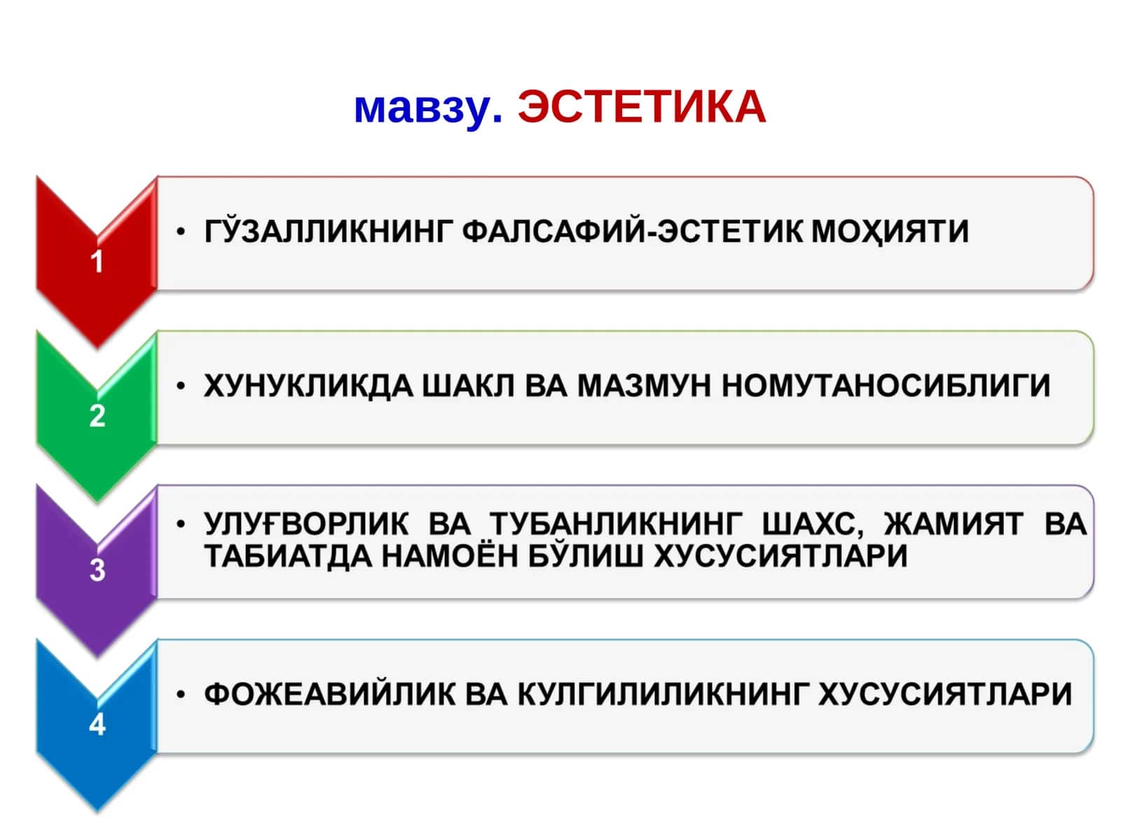 ЭСТЕТИКА 1