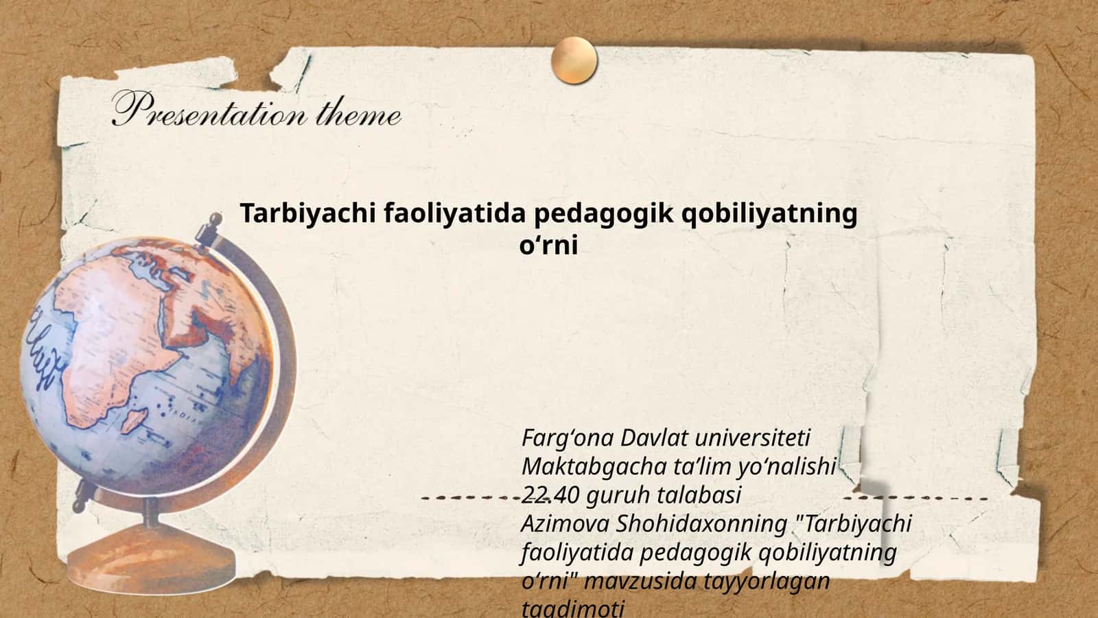 Tarbiyachi faoliyatida pedagogik qobiliyatning oʻrni 1