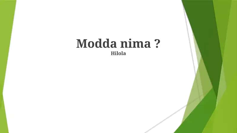 Modda nima? 1