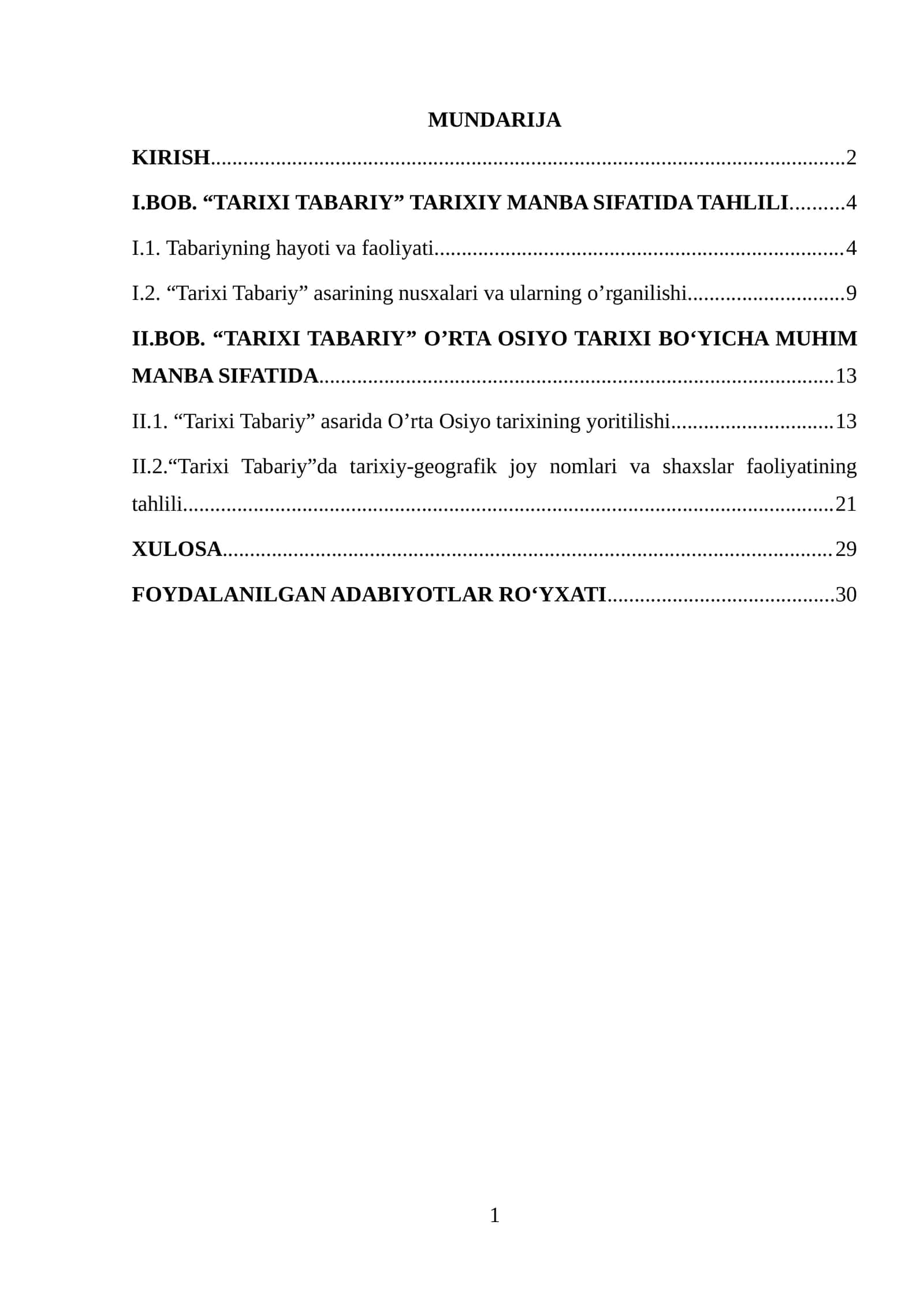 “TARIXI TABARIY” TARIXIY MANBA SIFATIDA 1