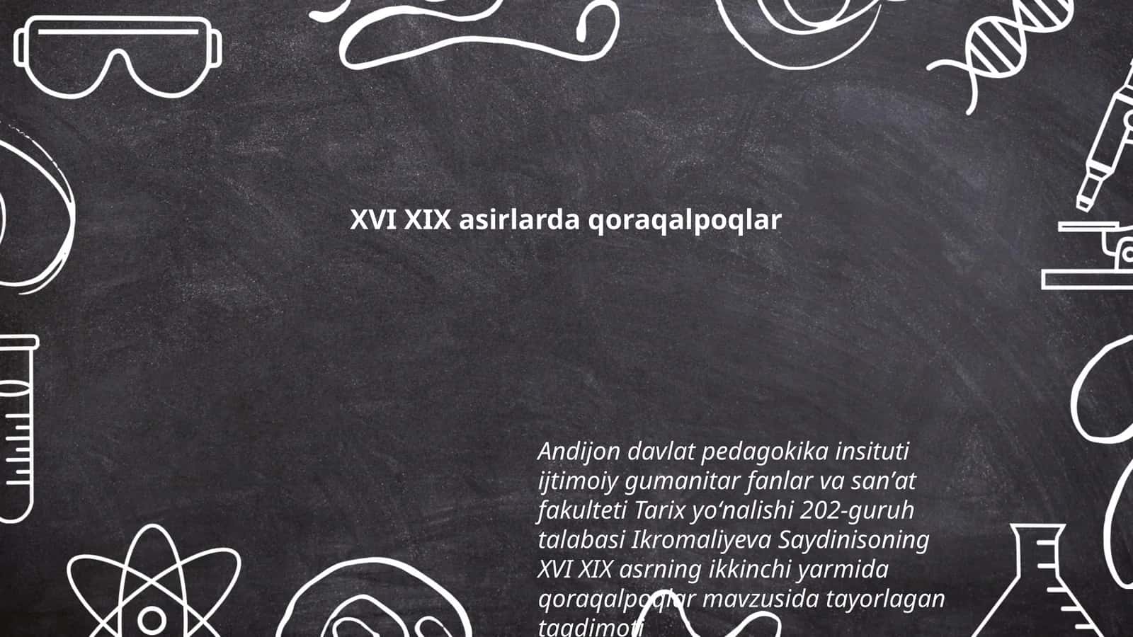 XVI XIX asrlarda qoraqalpoqlar 1