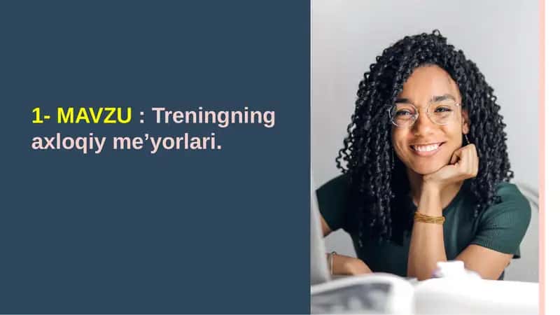 Treningning axloqiy me'yorlari 1