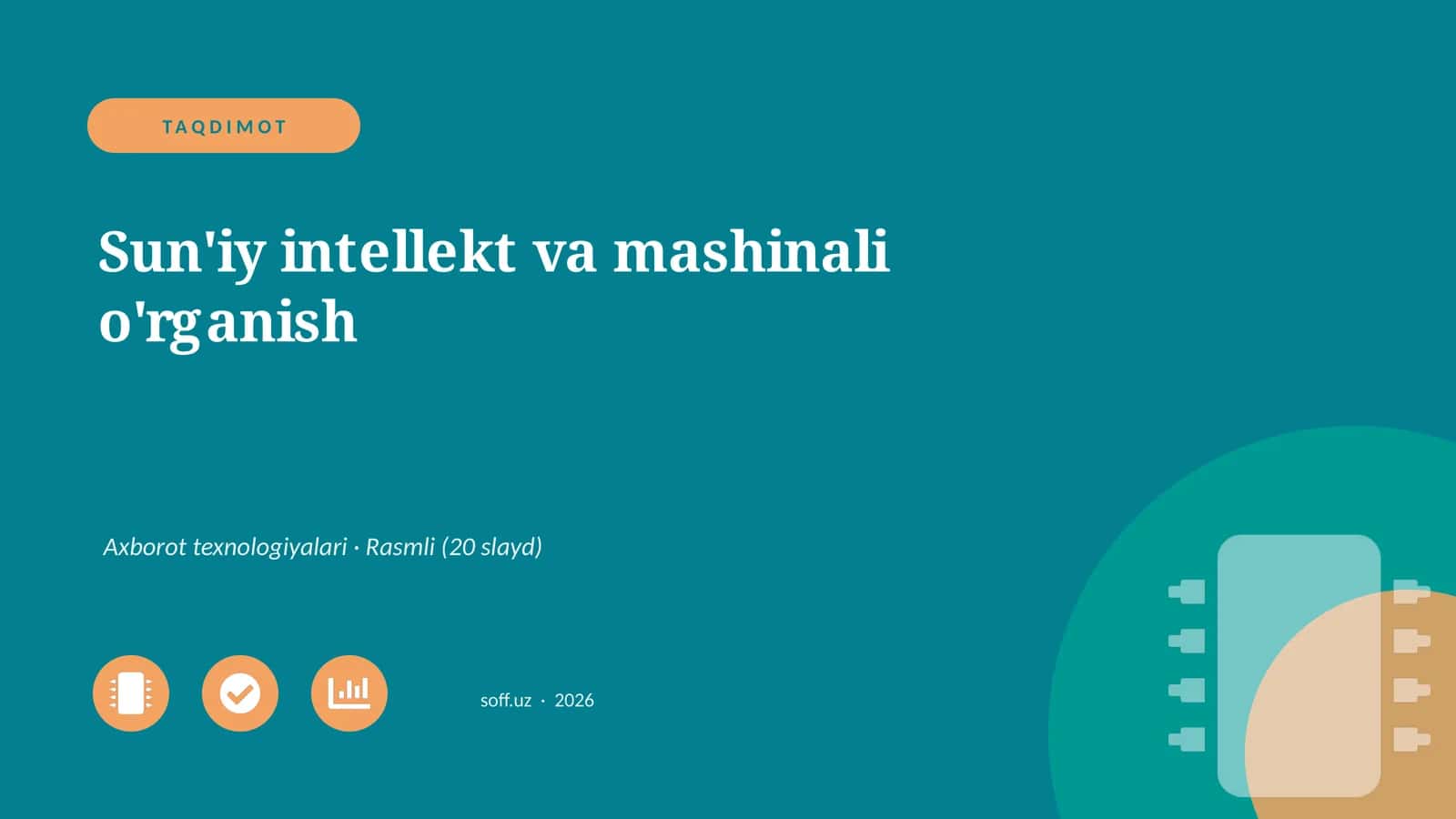 Sun'iy intellekt va mashinali o'rganish 1