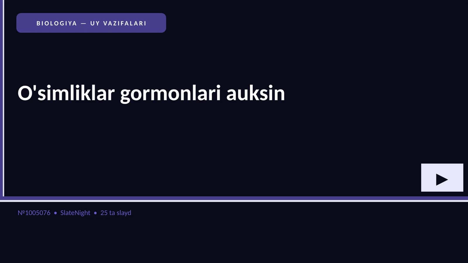 O'simliklar gormonlari auksin 1