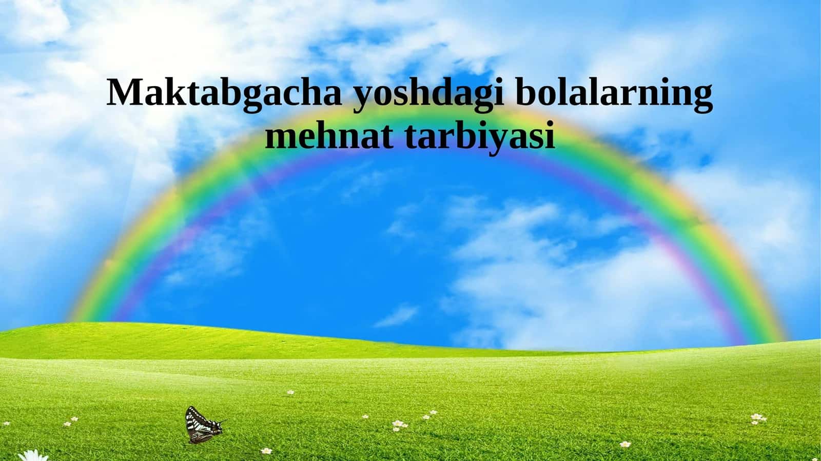 Maktabgacha yoshdagi bolalarning mehnat tarbiyasi 1