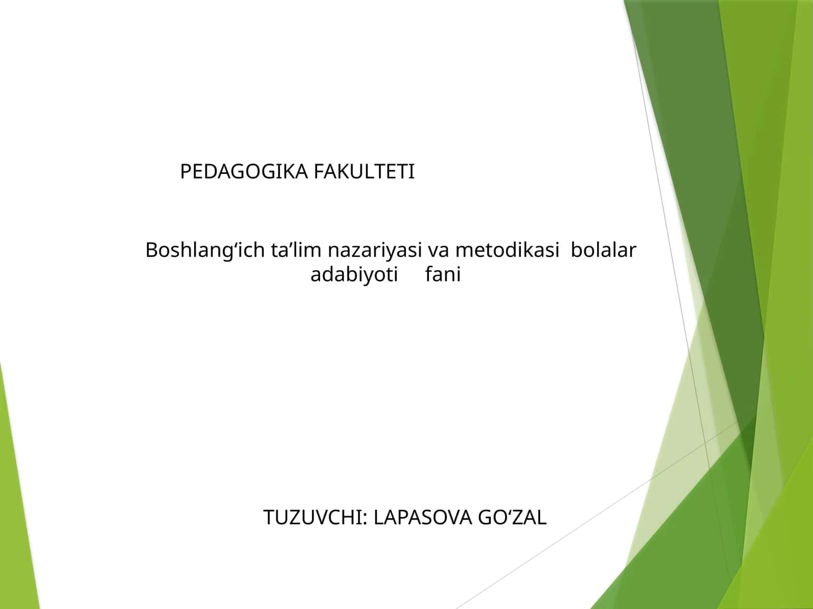 Chet el bolalar adabiyoti namoyondalari ijodi va uning yetakchi xususiyatlari 1