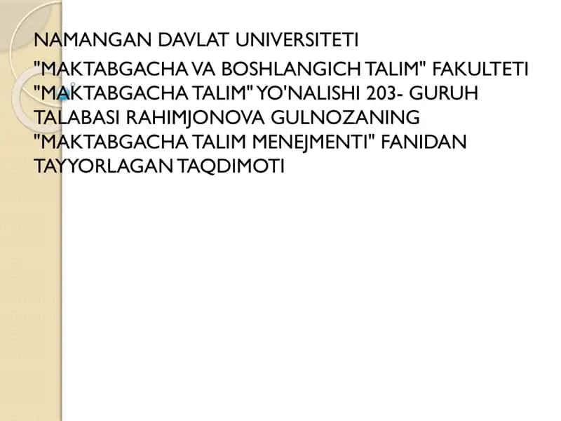 MAKTABGACHA TALIM TASHKILOTI RAHBARINING SHAXSIY PROFESSIONAL QOBILYATLARINI SHAKLLANTIRISH 1