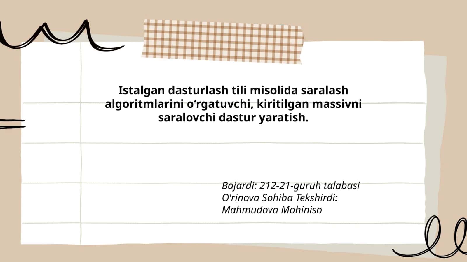 Saralash algoritmlari 1