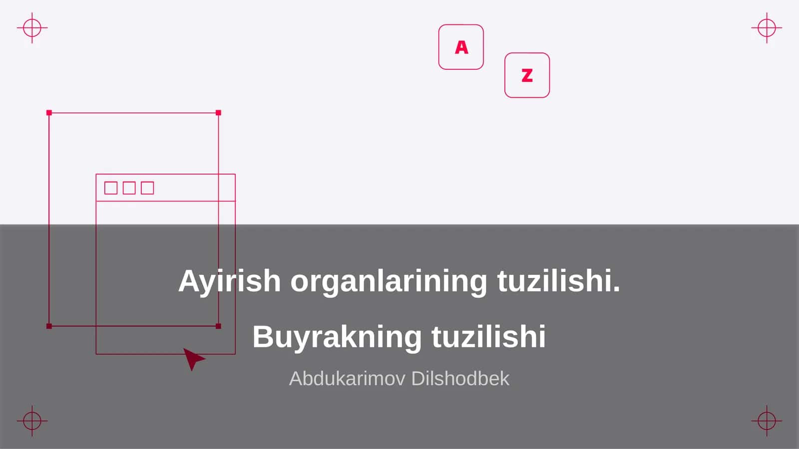 Ayirish organlarining tuzilishi. Buyrakning tuzilishi 1