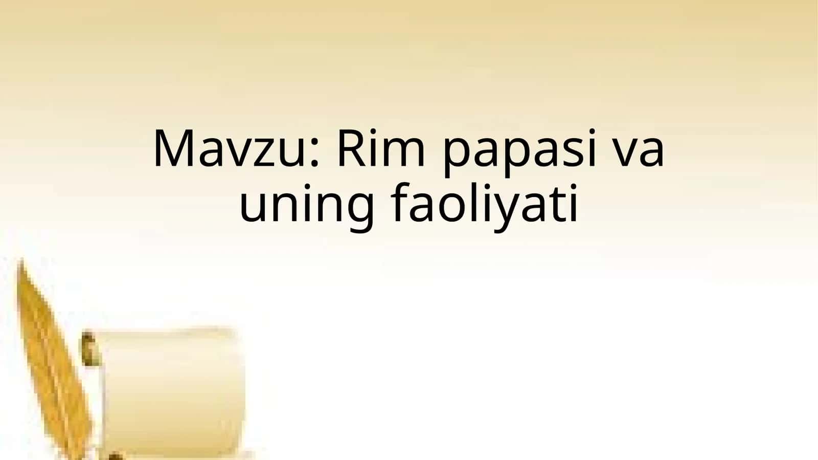 Rimpapasivauning faoliyati 1