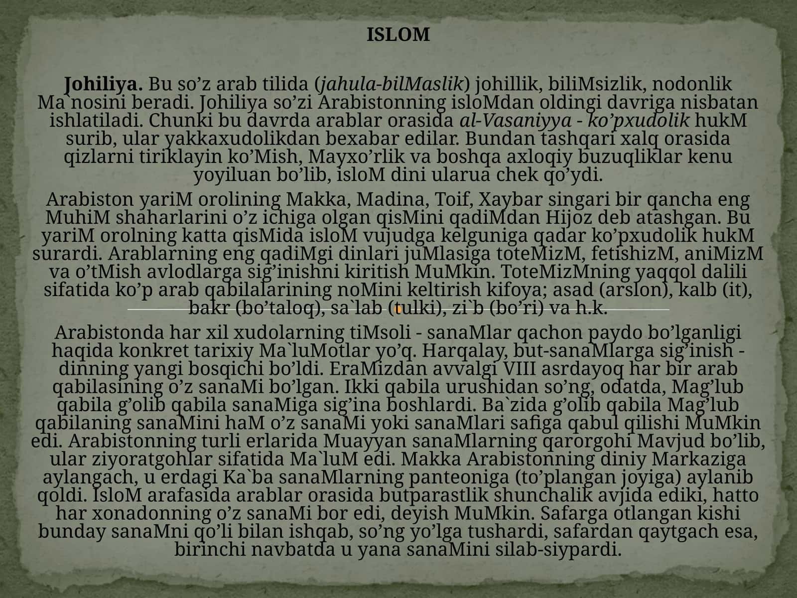 ISLOM 1