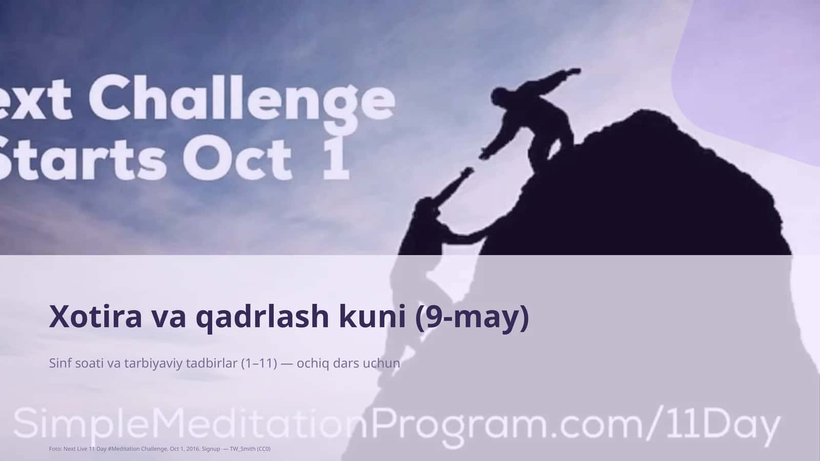 Xotira va qadrlash kuni (9-may) 1